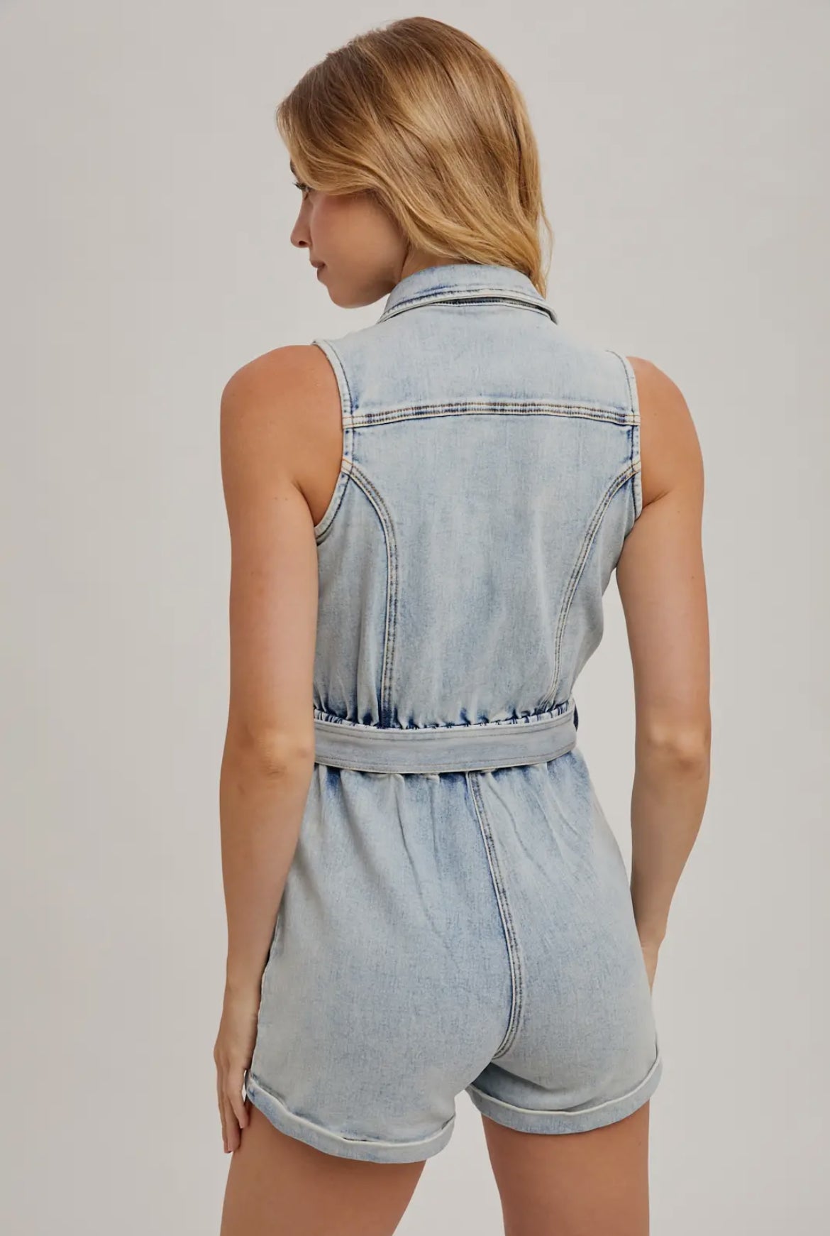 Carrie Denim Romper
