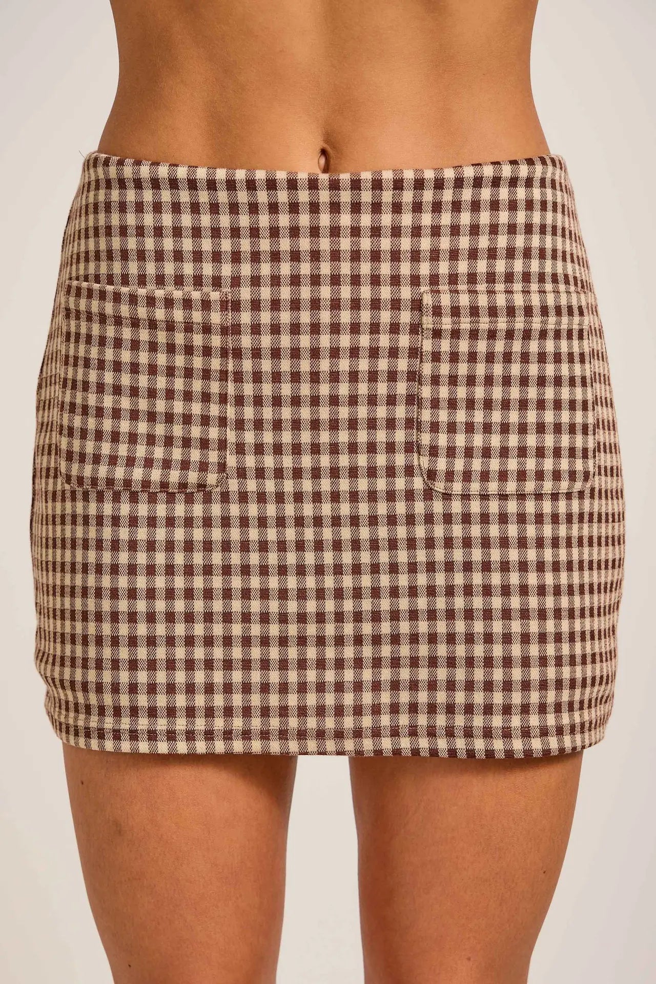 Gingham Skort