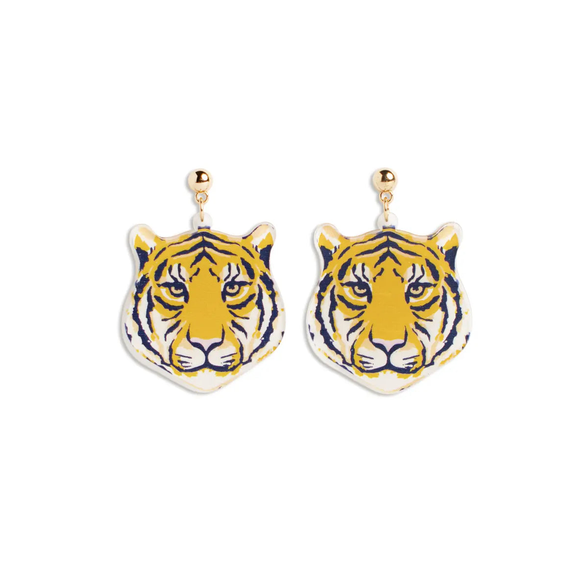 Tiger Acrylic Earrings