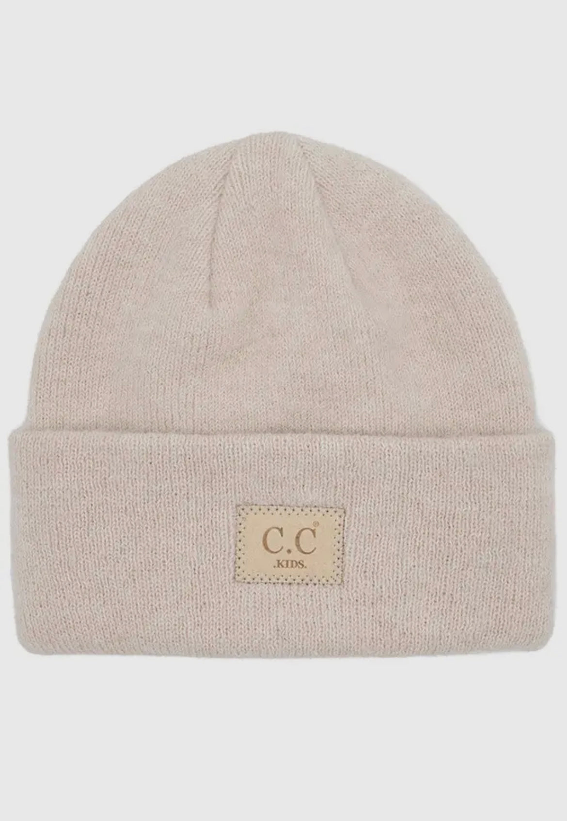C.C. Kids Suede Patch Beanie