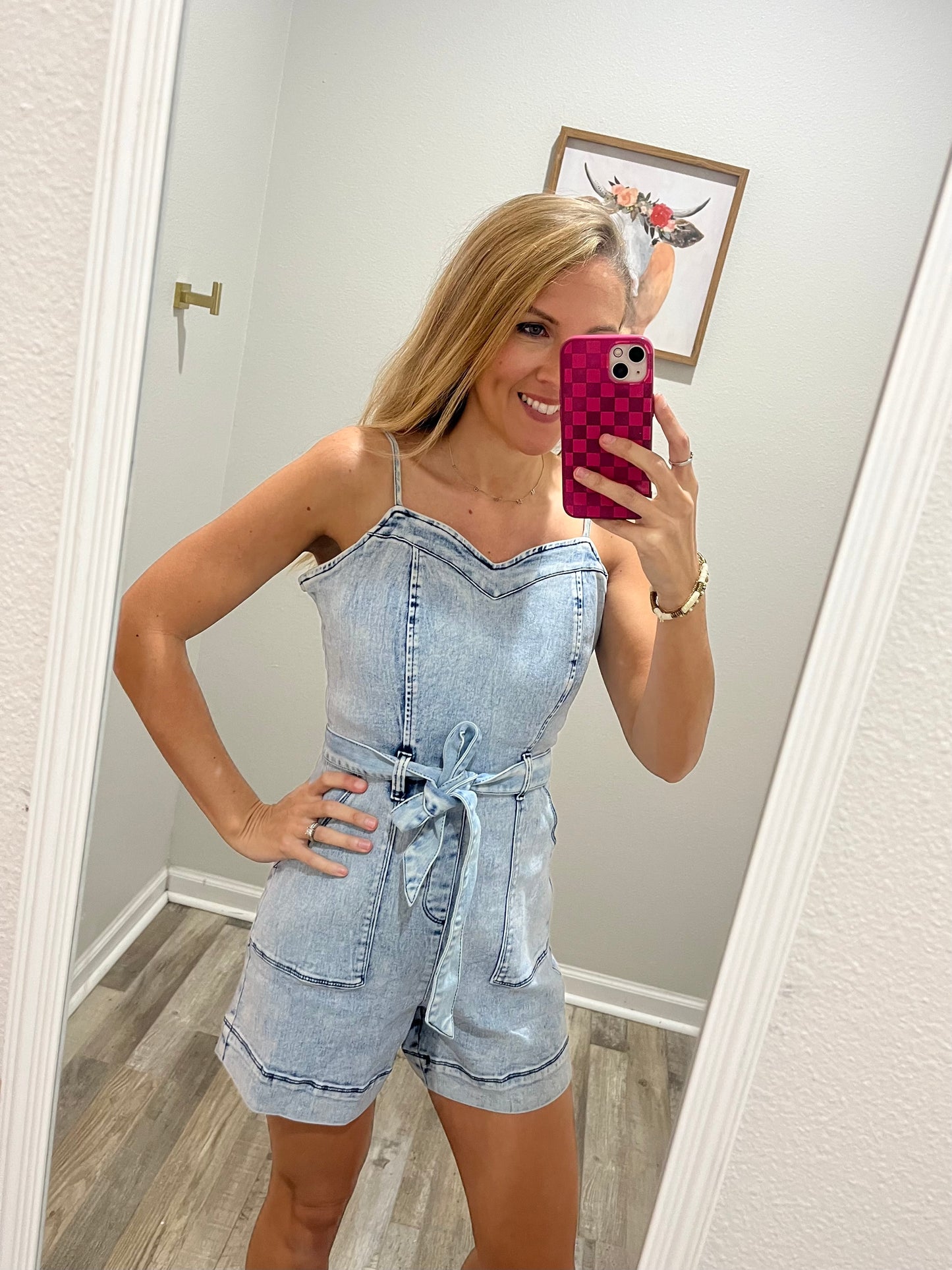 Miranda Denim Romper