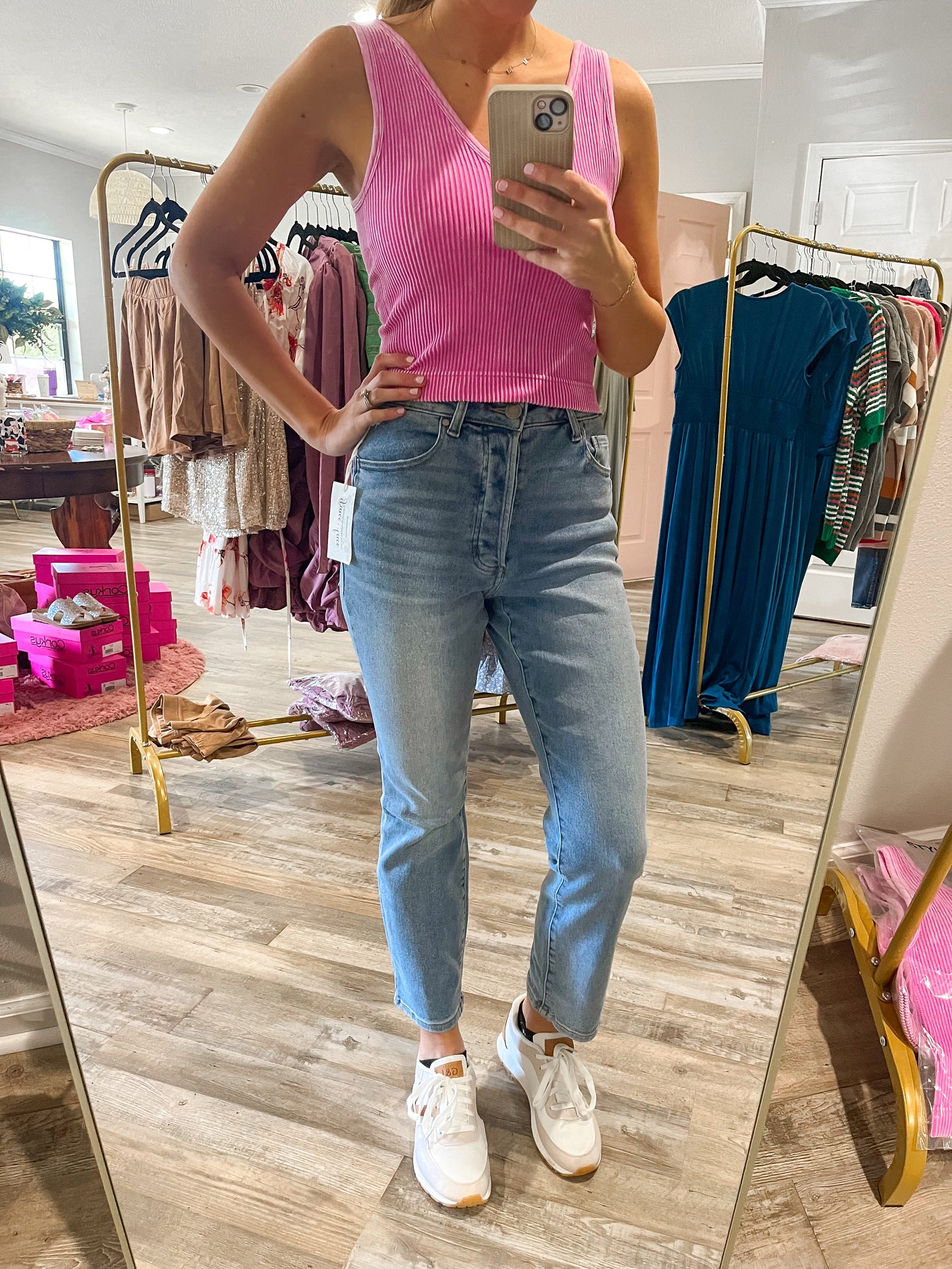 High Waisted Mom Jeans