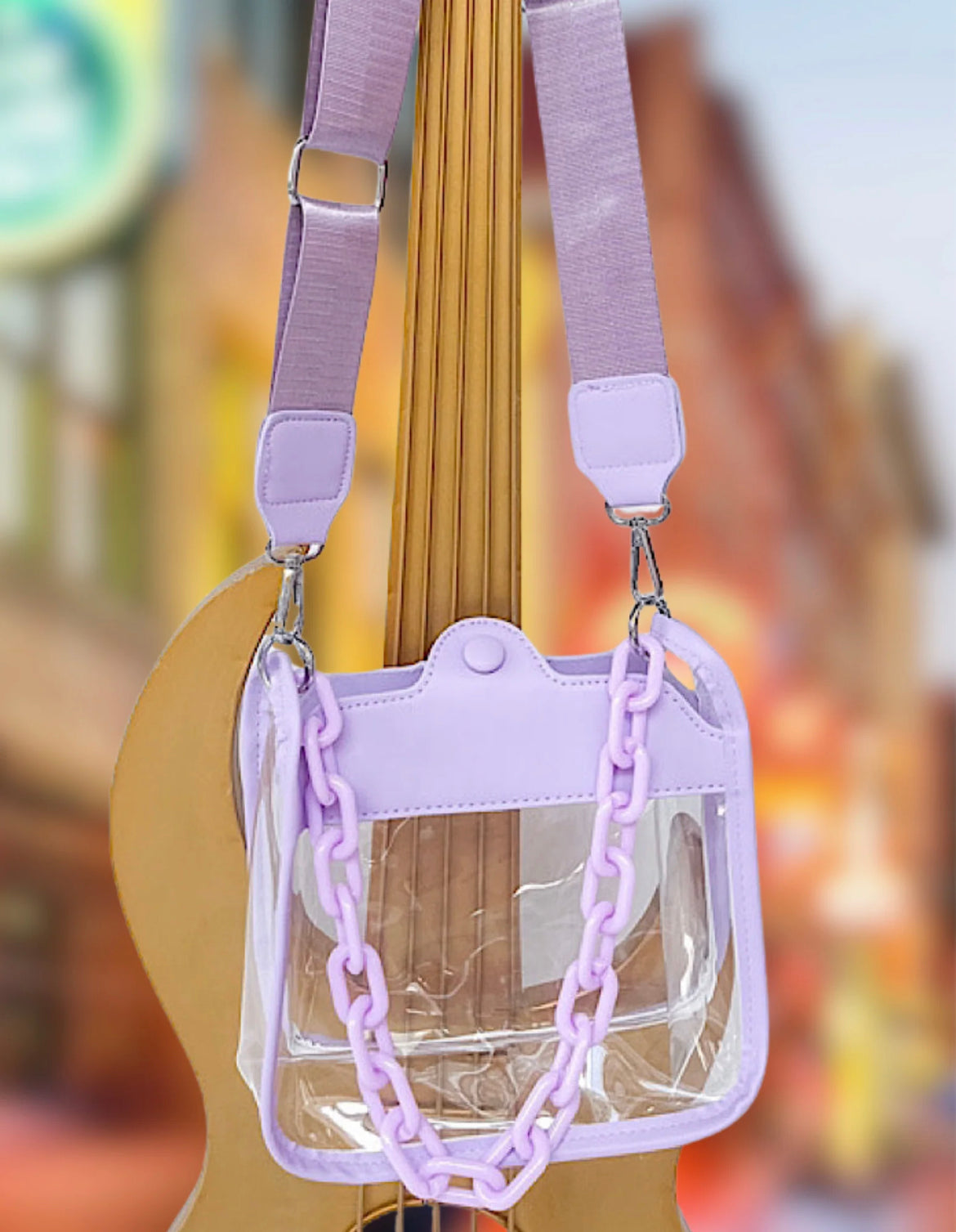 Purple Clear Crossbody