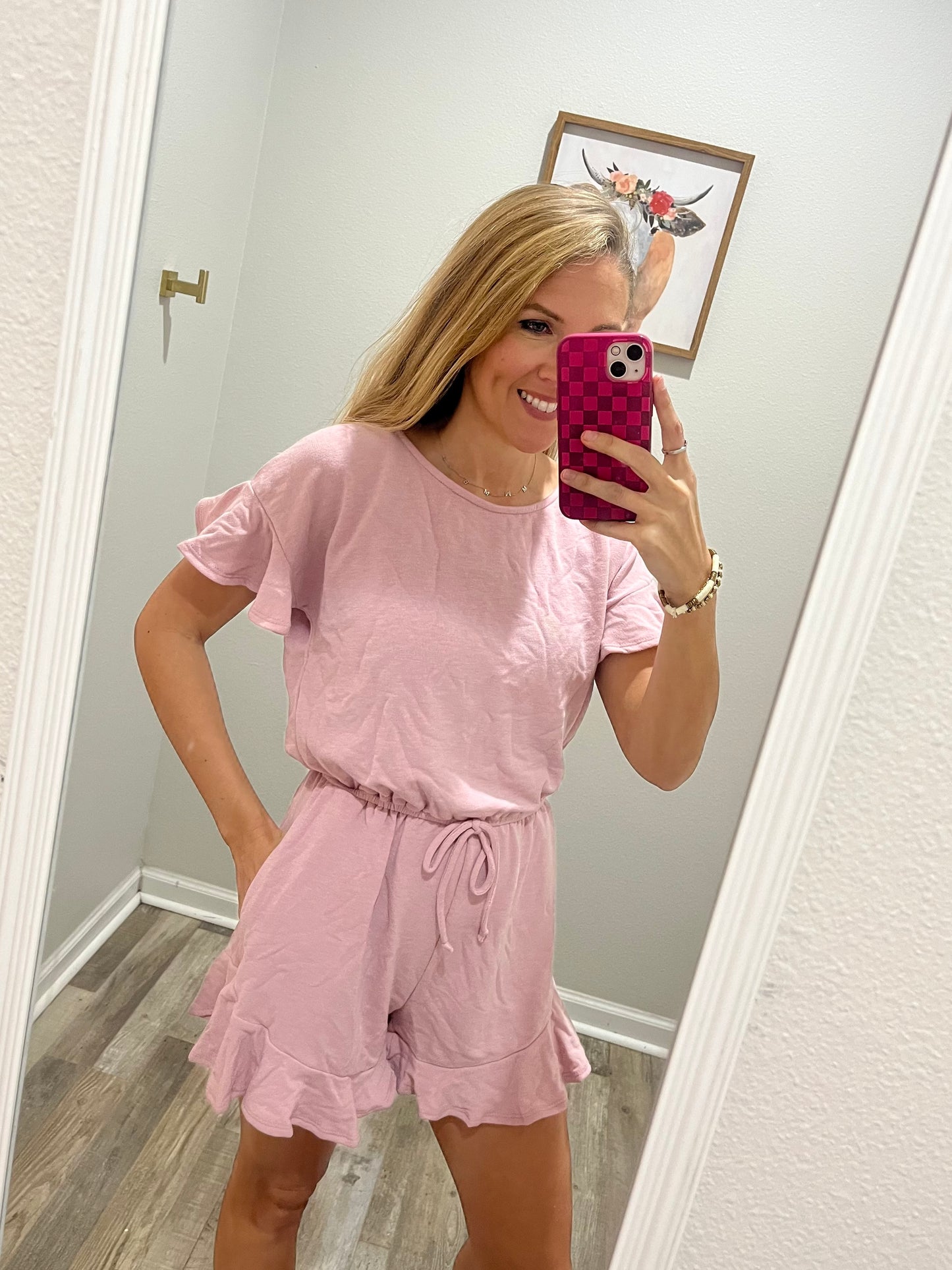 Rose Ruffle Romper