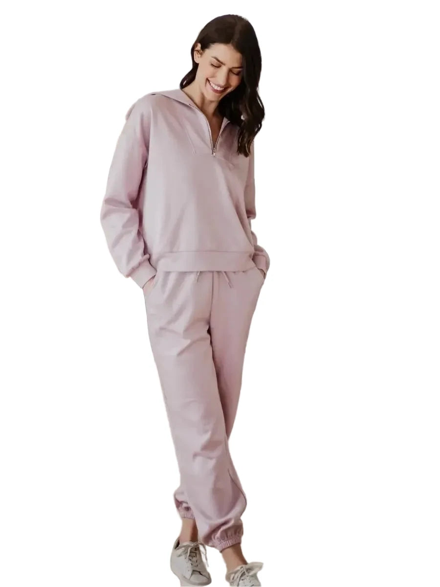 Blush Scuba Pants Set
