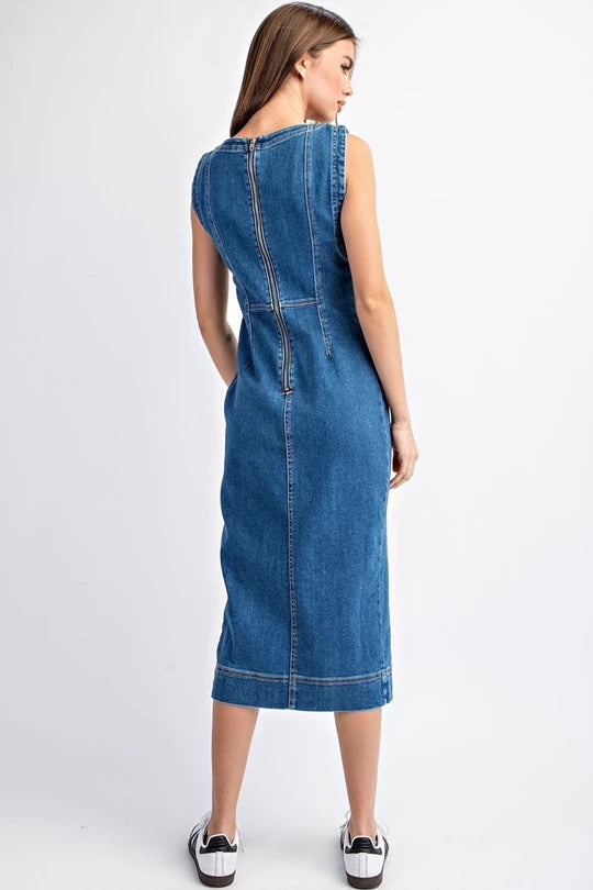 Denim Midi Dress