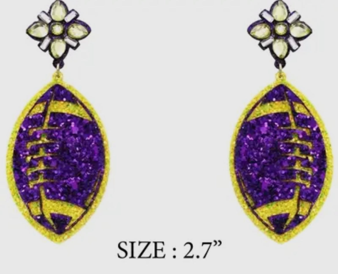 Football Earrings