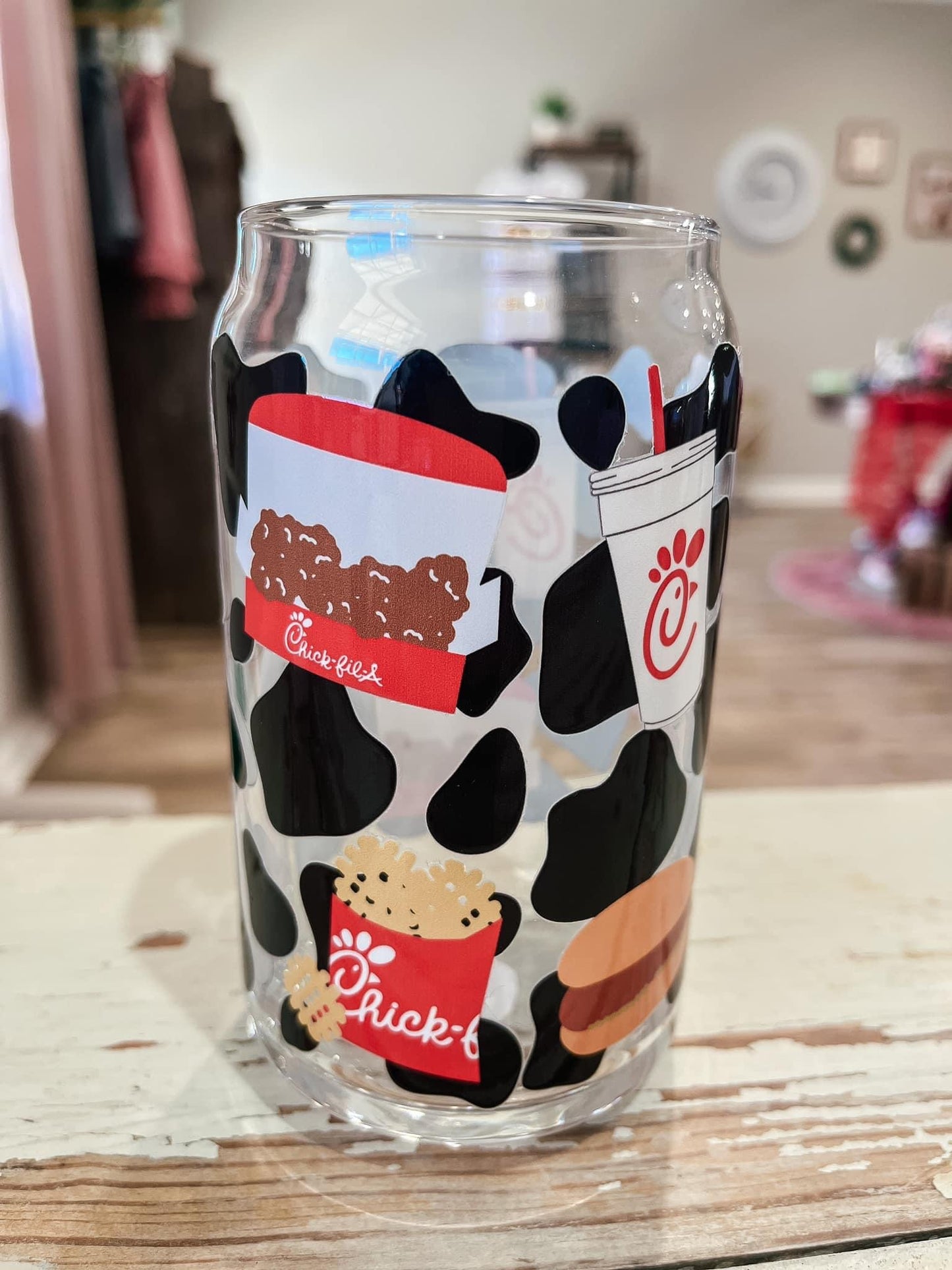 Chick-Fil-A Glass | Modern Coffee Glass
