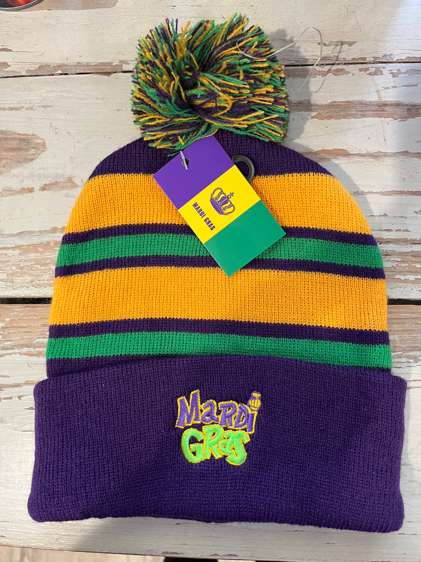 Mardi Gras Beanie