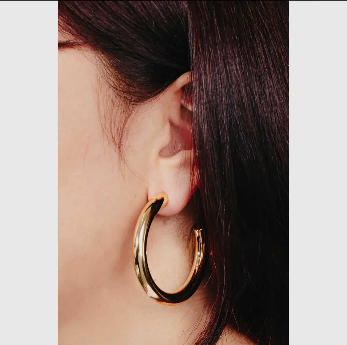 Gold Dipped Hoop Earrings