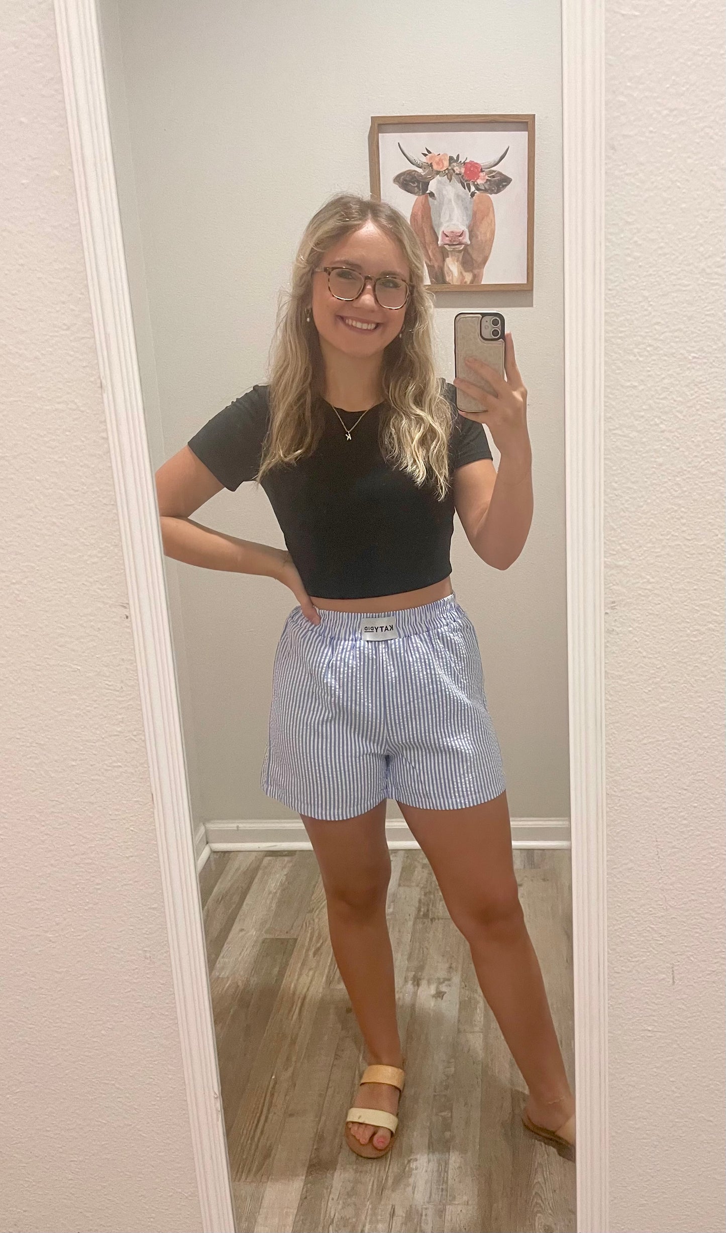 Blue Stripe Boxer Short