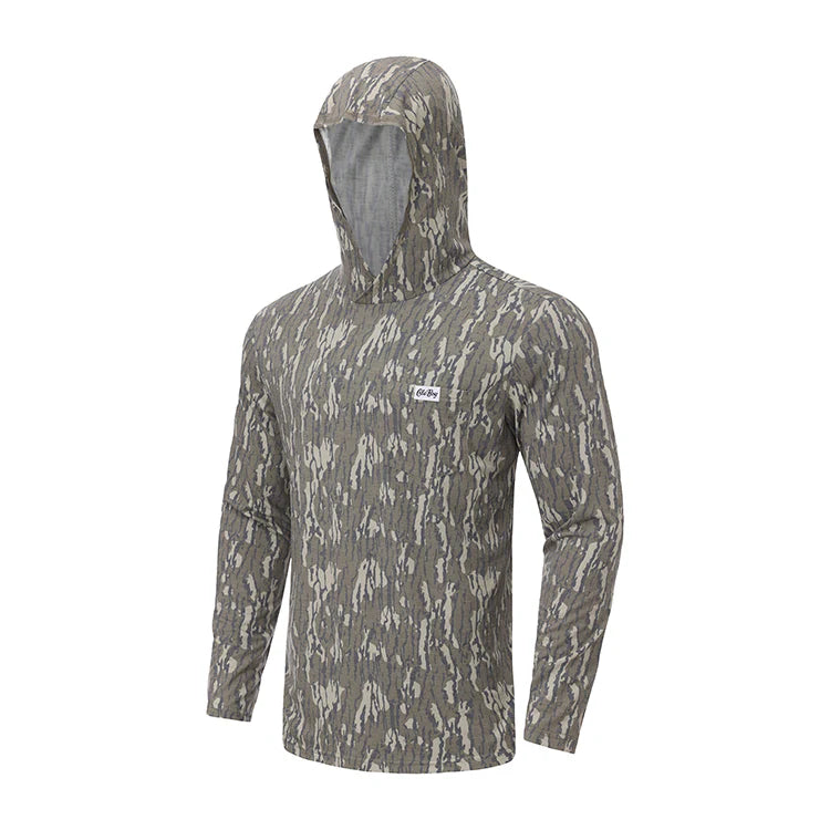 OLE BOY Performance Hooded Tee - Bottomland Camo