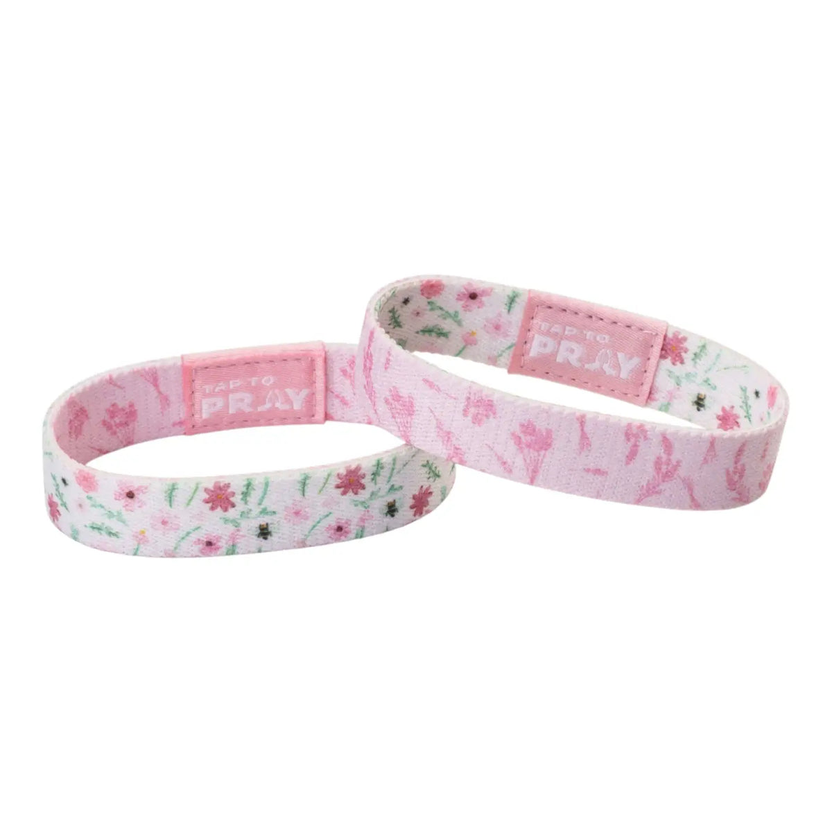 Tap To Pray® Wristband – Meadows - White Small
