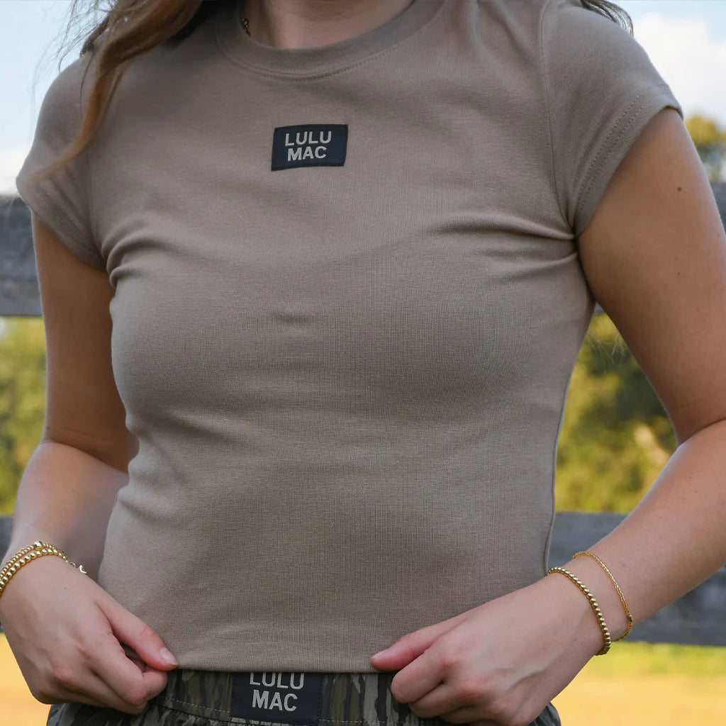 Lulu Mac Taupe Babydoll Top PREORDER