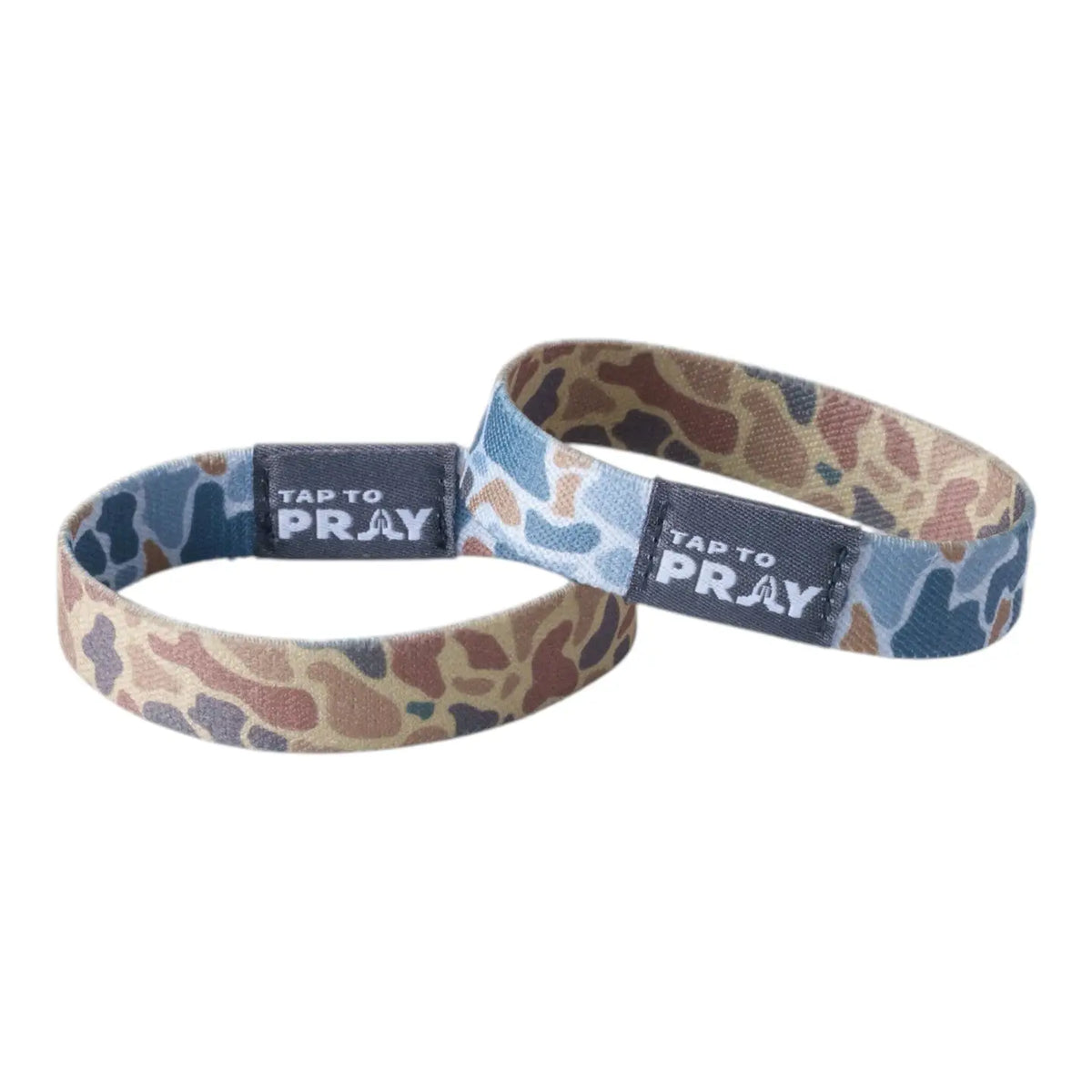 Tap To Pray® Wristband – River Rock Camo - Sahara and Copper L