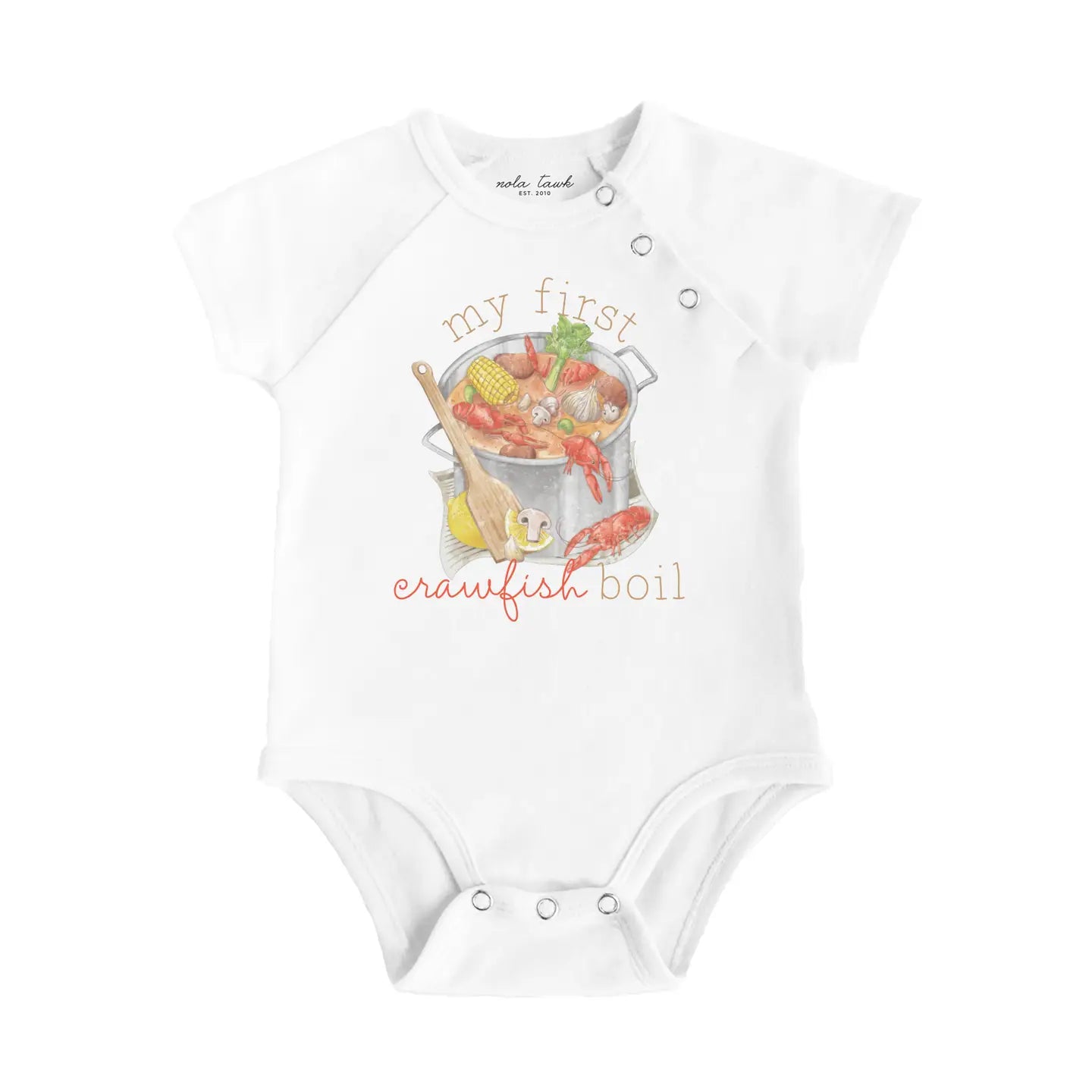 My First Crawfish Boil Organic Cotton Onesie