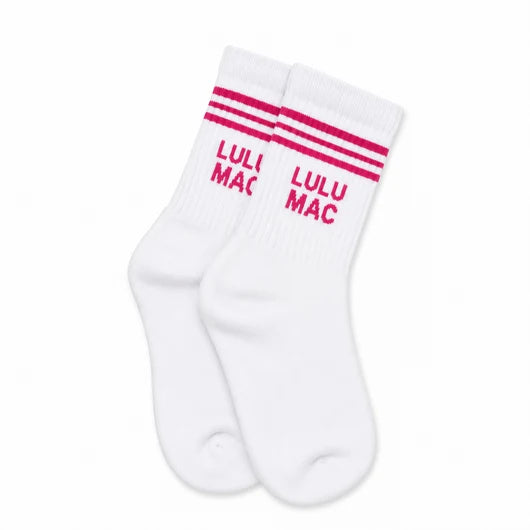 Lulu Mac Sock Hot Pink