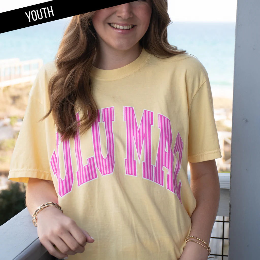 Youth Lulu Mac Butter and Pink Tee