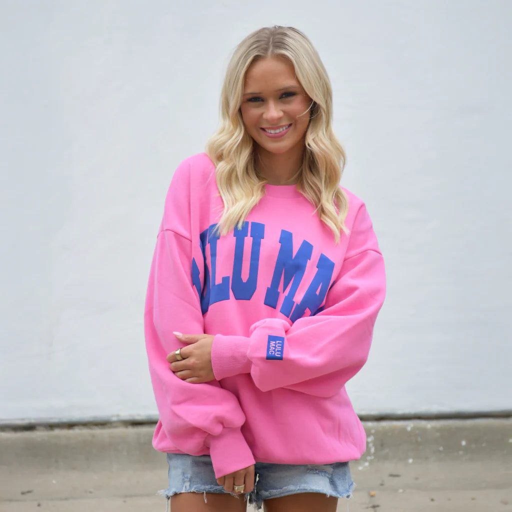 Lulu Mac Sweatshirt Pink/Royal