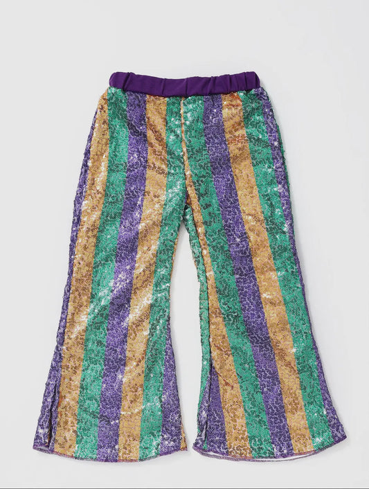 Sequin Stripe Mardi Pants