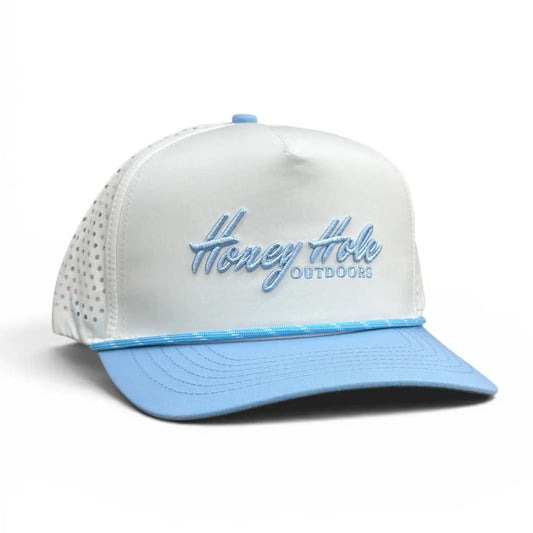 Honey Hole Performance Rope Hat - Heritage - White Lt Blue