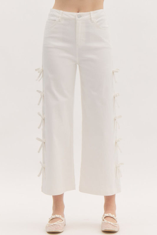White Cropped Denim