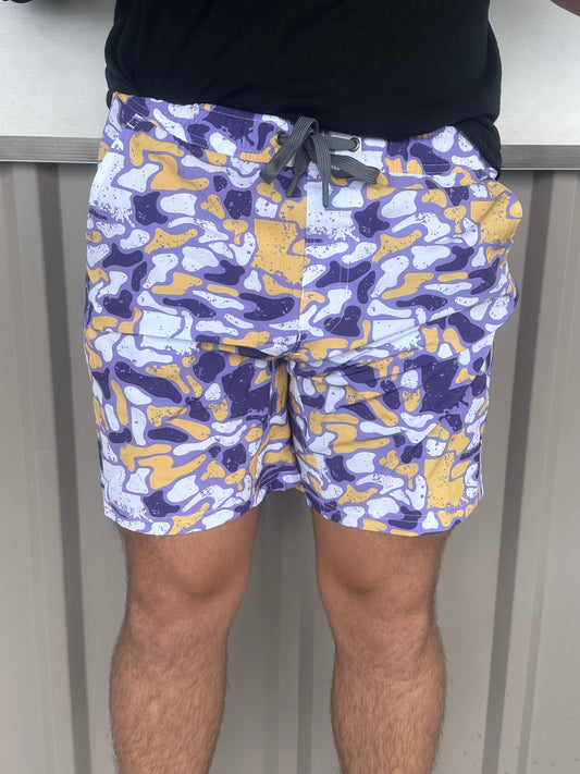 Louisiana Camo Athletic Shorts