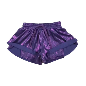 Purple Shimmer Swing Shorts