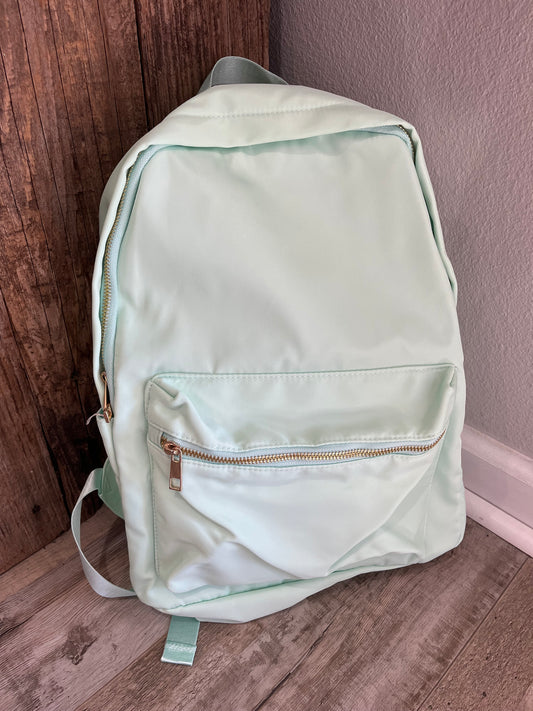 Nylon Backpack: Mint