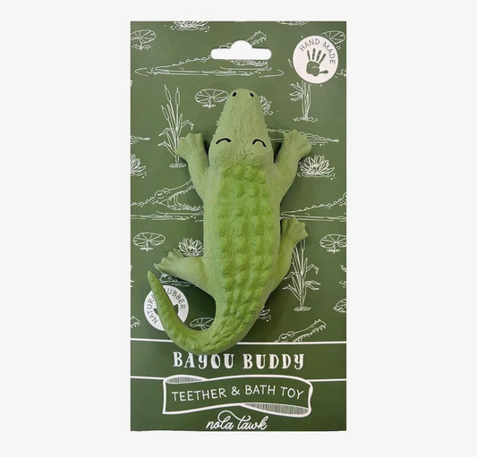 Bayou Buddy Gator Teether & Bath Toy