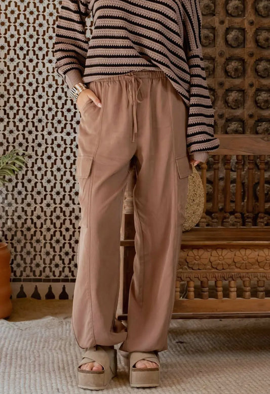 High Waist Cargo Joggers