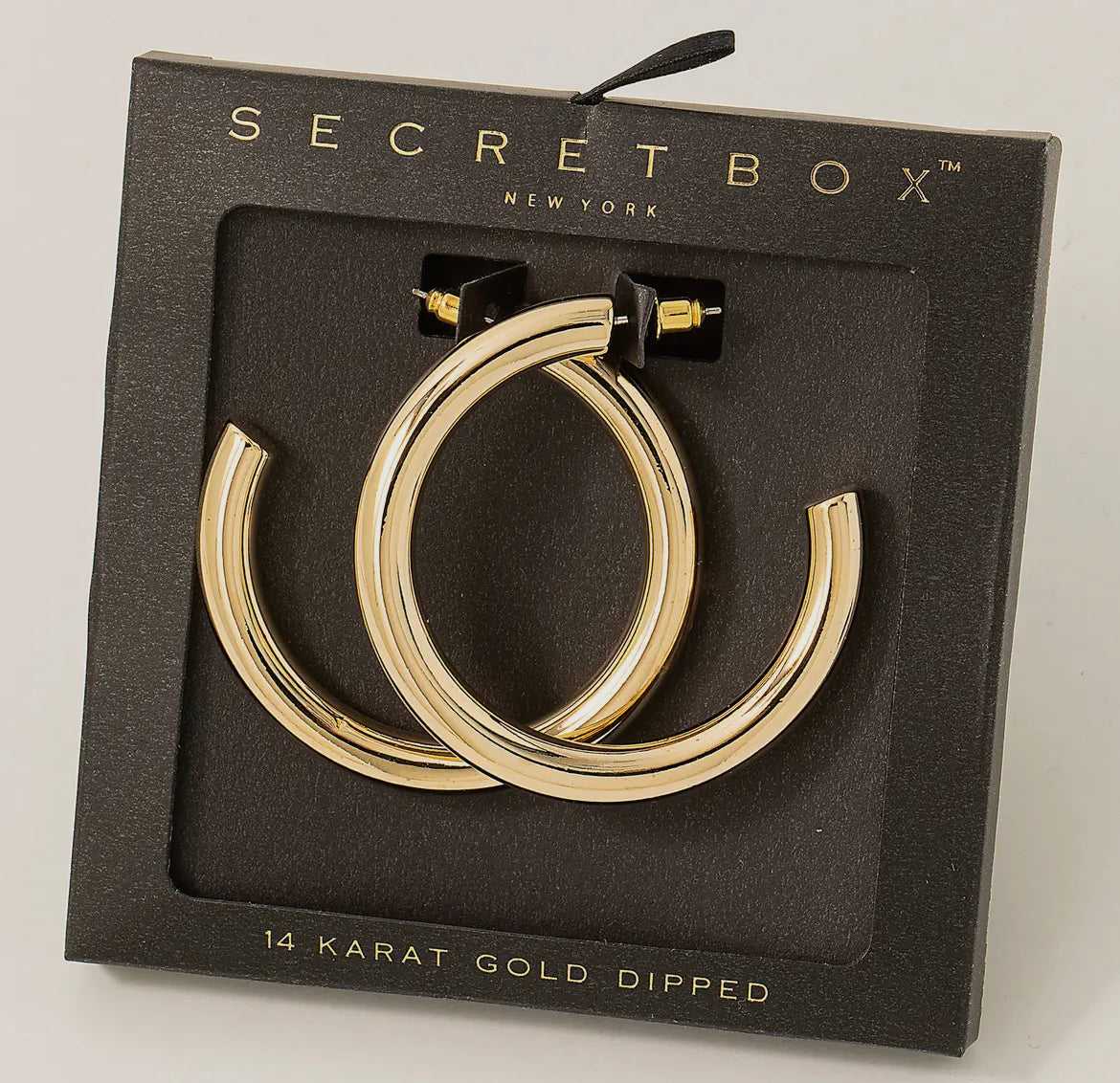 Gold Dipped Hoop Earrings