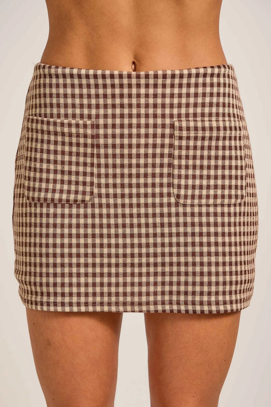 Gingham Skort