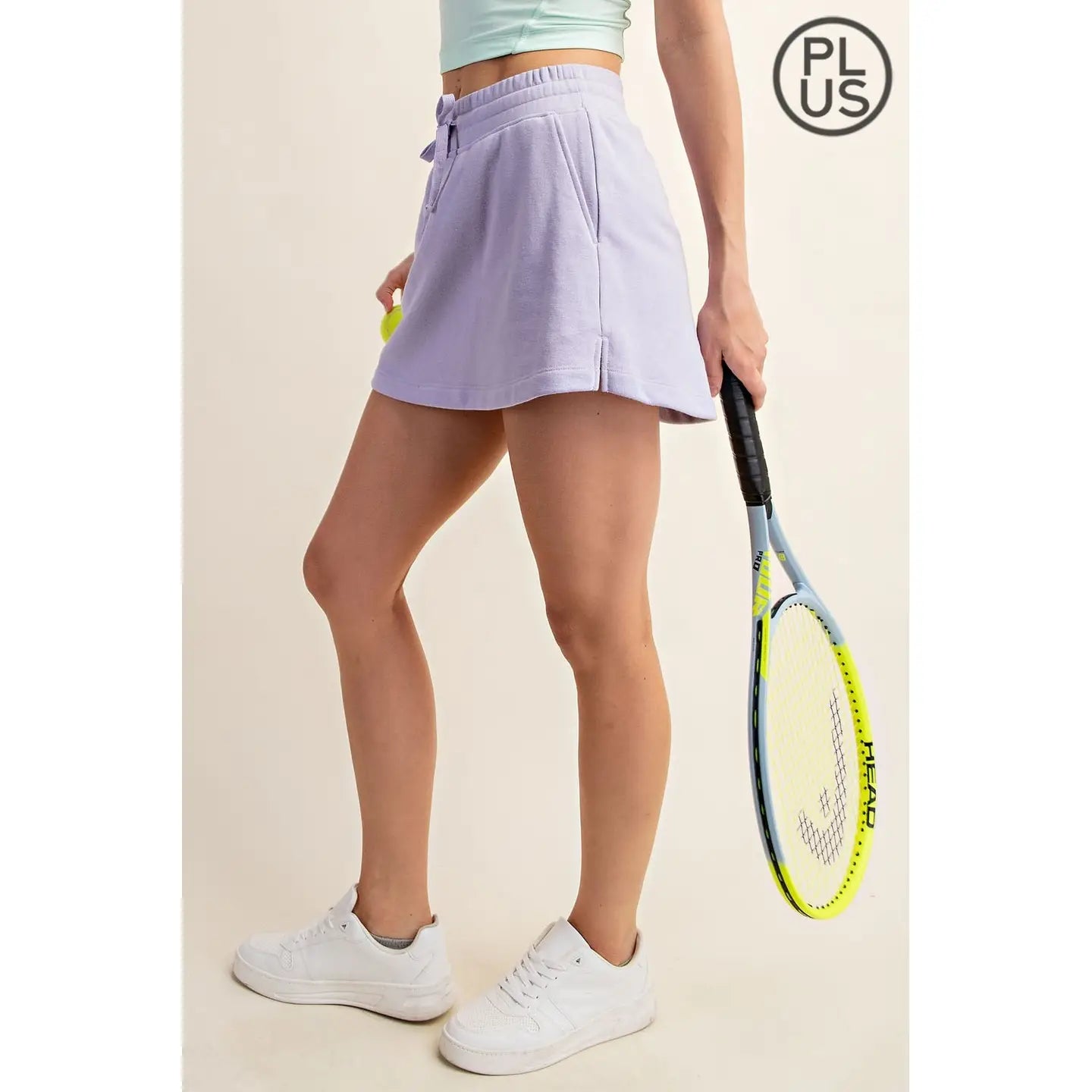 Lavender French Terry Skort