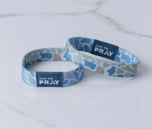 Tap to Pray Bracelet- Moss & Slate