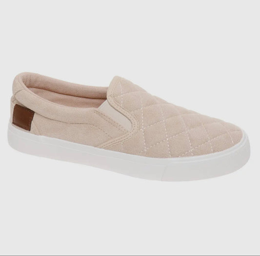 Chloe Beige Slip Ons
