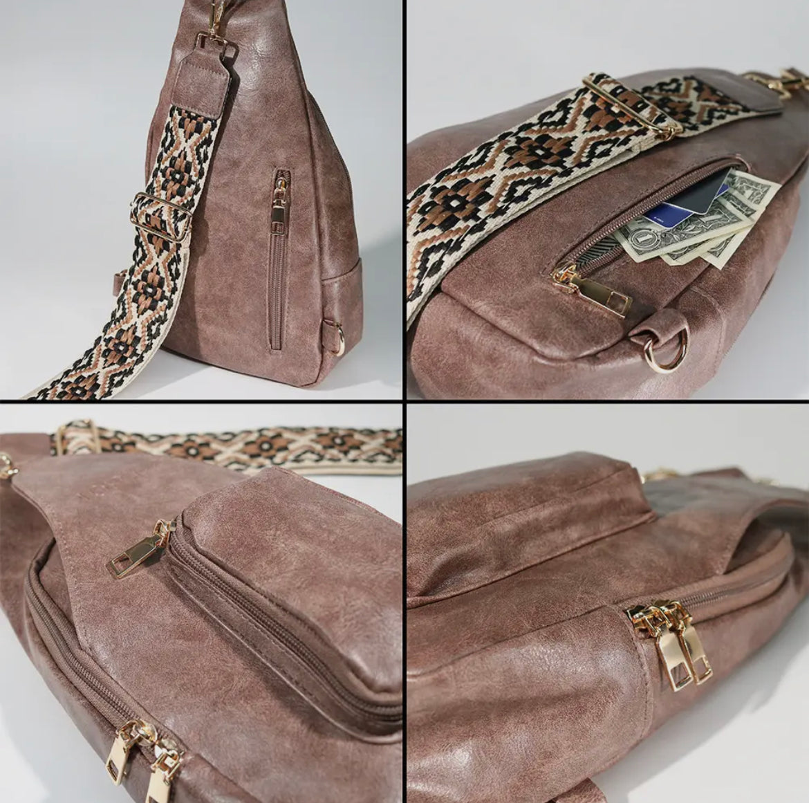 Katie Mocha Crossbody