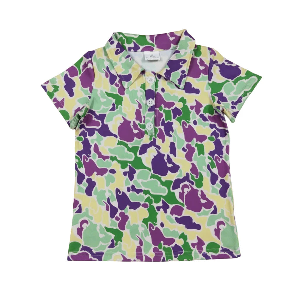 Youth Mardi Camo Polo