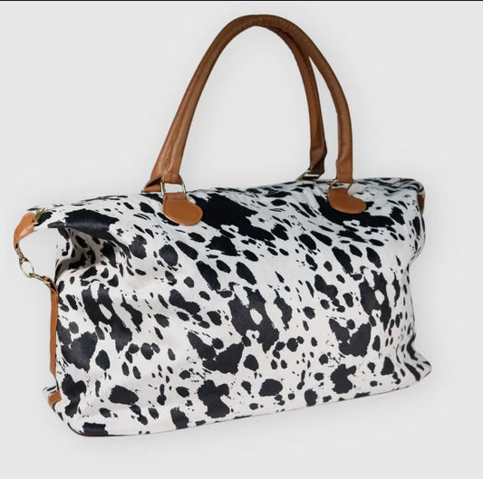 Cowhide Weekend Travel Bag
