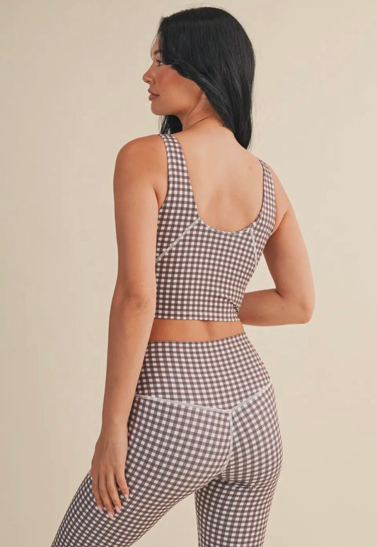 Gingham Aligned Tank
