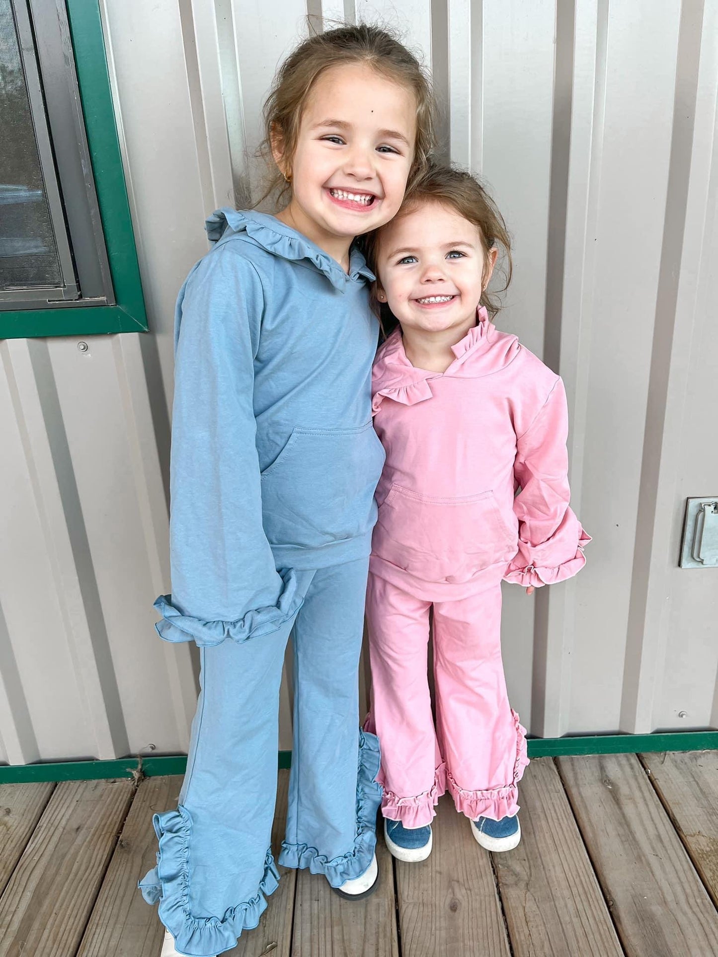 Girls Ruffle Jogger Set