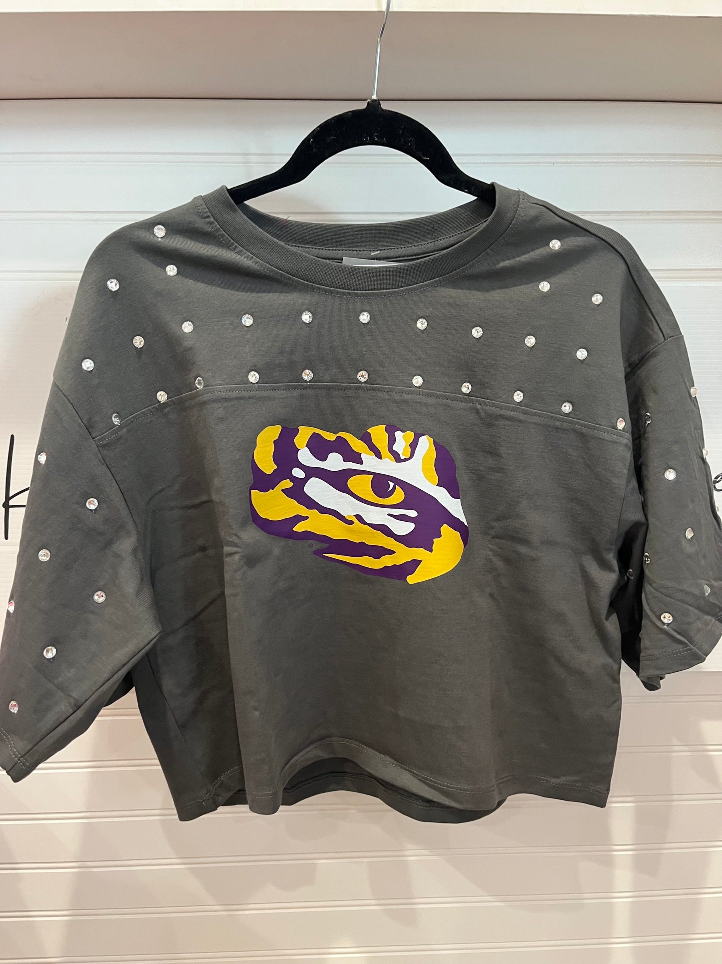 LSU Tiger Rhinestone Tee