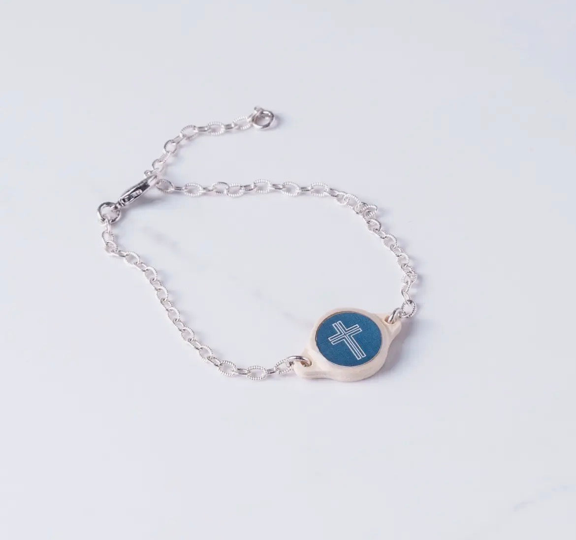 Tap to Pray- Silver/Slate