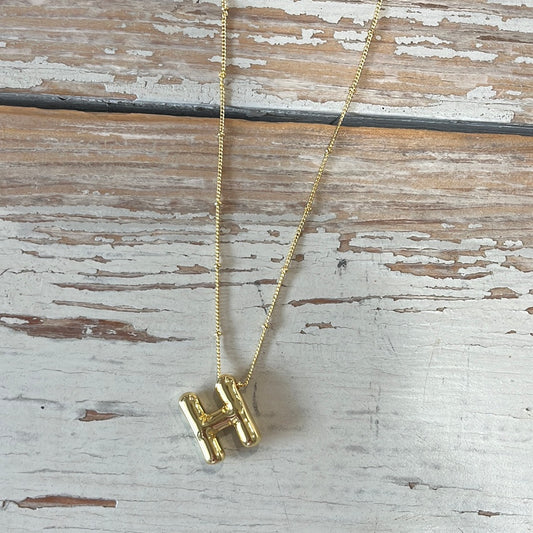 Bubble Letter Necklace