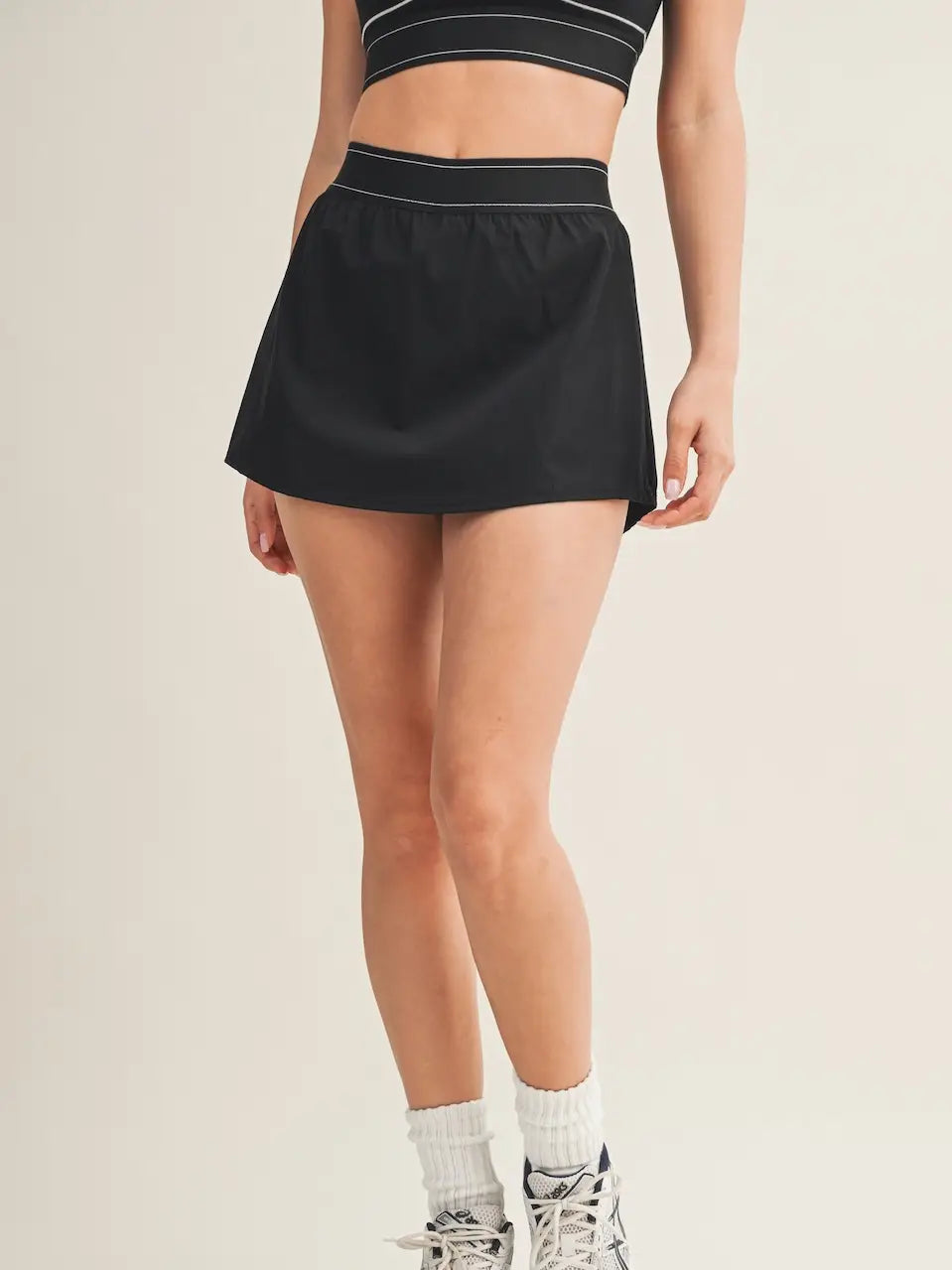 Black Band Skort