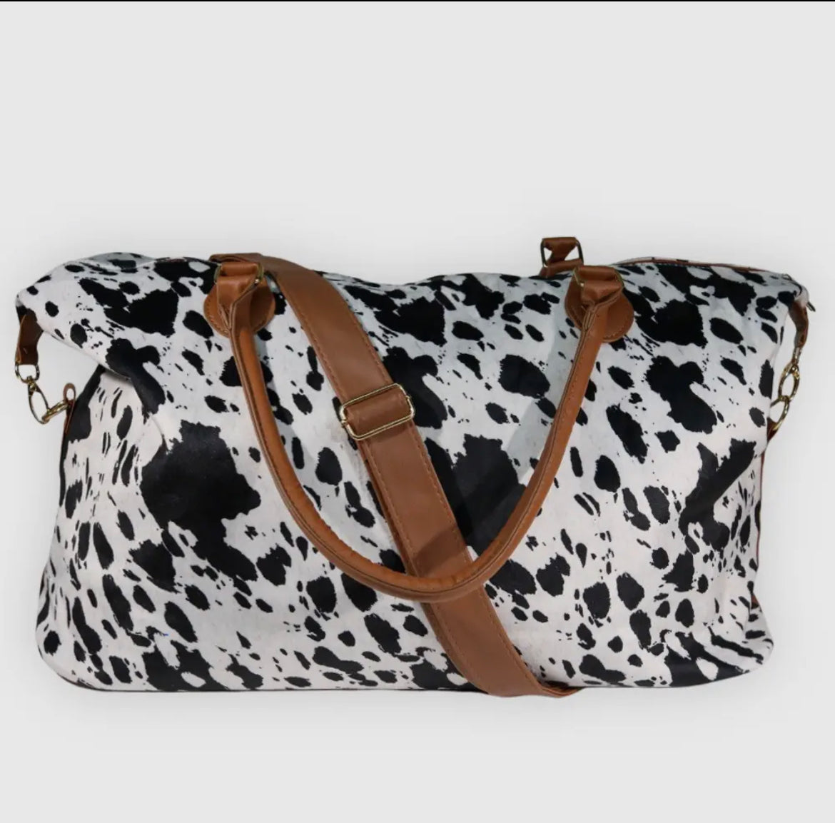 Cowhide Weekend Travel Bag