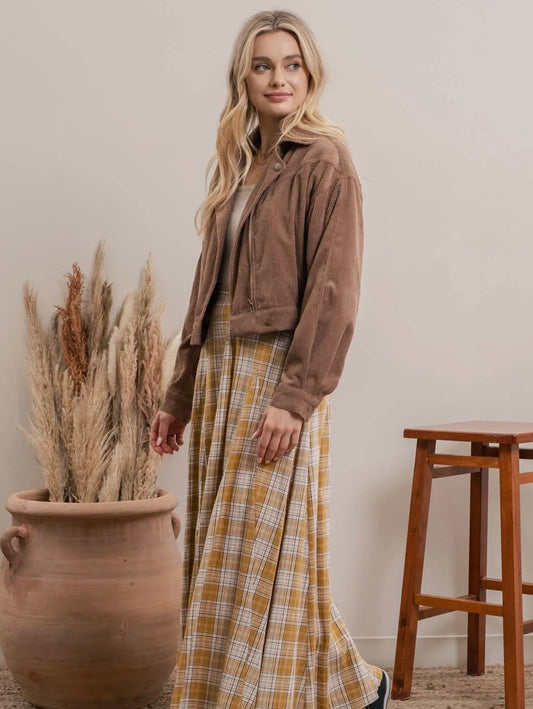 Corduroy Moto Jacket