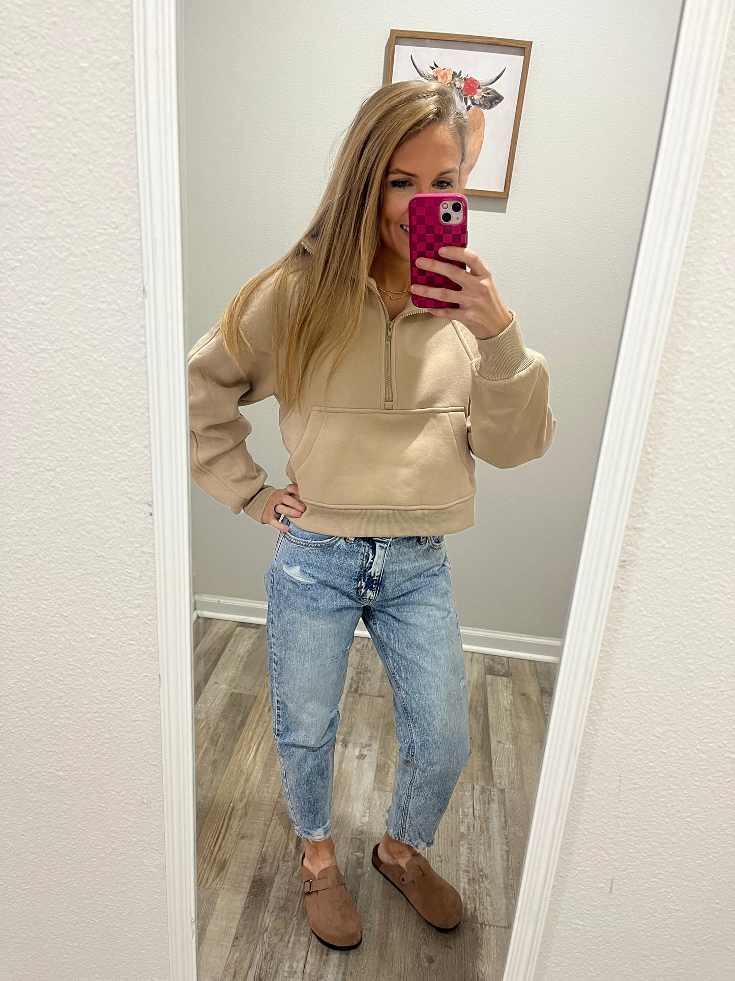 Kan Can Ankle Mom Jeans