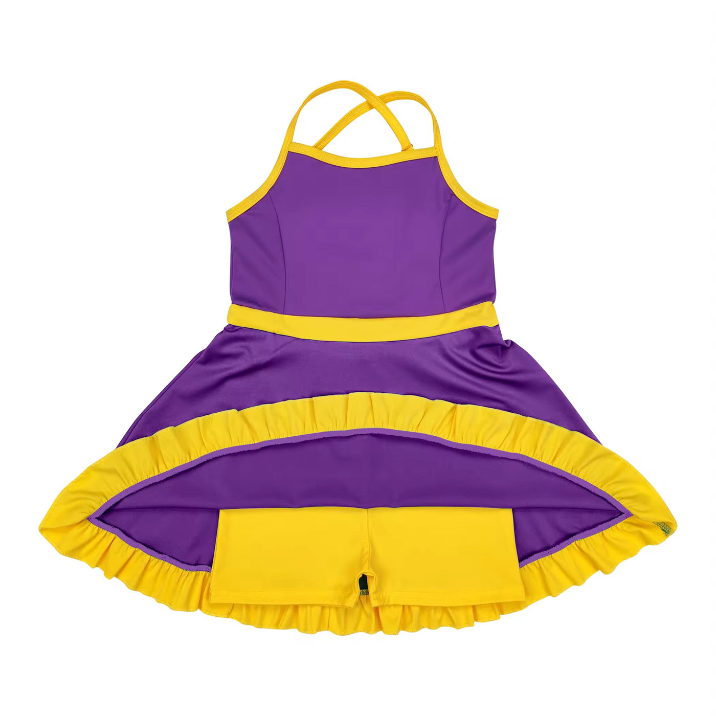 Purple/Gold Athletic Dress