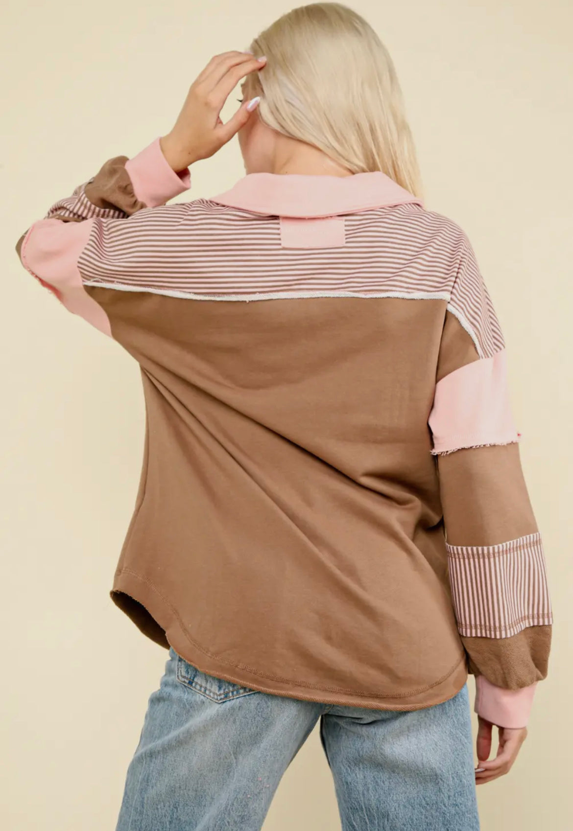 Mocha Oversized Knit Top